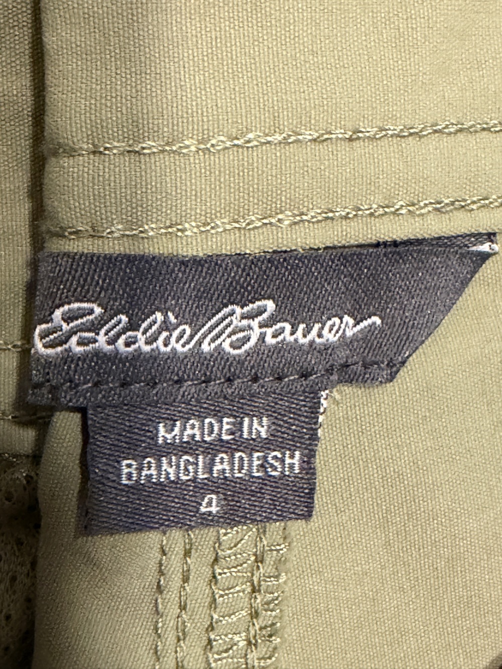 🆕 Eddie Bauer Cargo Pocket Short Olive/Sage Green Size 4 - Picture 5 of 14